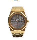 AUDEMARS PIGUET<br />
<br />
Royal Oak<br />
<br />
No. 197<br />
<br />
Ref. 5402 BA<br />
<br />
Montre bracelet en or jaune 18k (750). Boîtier octogonal, lunette et fond fermeture à vis. Cadran anthracite avec fond « tapisserie », logo « AP » en applique à 6h, index et aiguilles luminescente